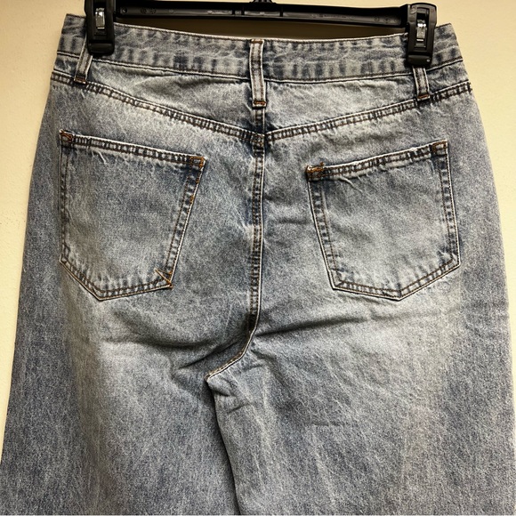 Hot Topic Love Revival - Vintage Destructed Wide Leg Jeans - Size 11 - New - Picture 5 of 7